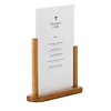 Securit Acrylic Menu Holder With Wooden Frame A4