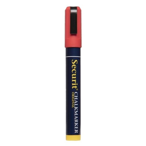Securit 6mm Liquid Chalk Pen Red Securit 6mm Liquid Chalk Pen Red