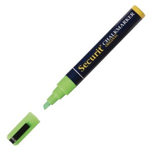 Securit 6mm Liquid Chalk Pen Green Securit 6mm Liquid Chalk Pen Green