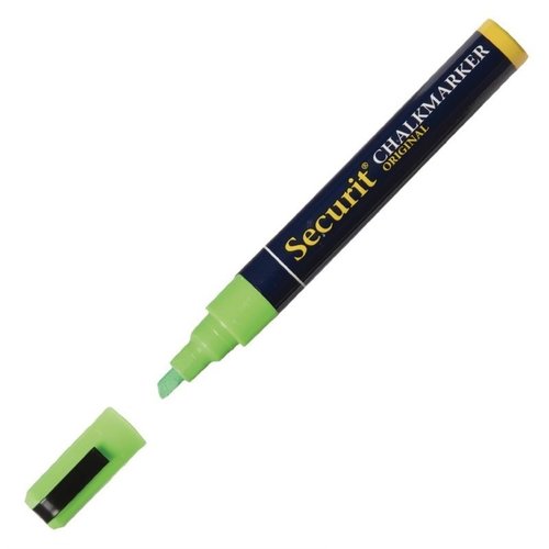 Securit 6mm Liquid Chalk Pen Green Securit 6mm Liquid Chalk Pen Green