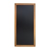 Securit Slim Wall Mounted Blackboard 1200 x 560mm Teak