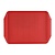 Roltex ABS Rectangular Serving Tray 435 x 305 mm with Handles Red