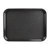 Kristallon Fast Food Polypropylene Rectangular Serving Tray 345 x 265 mm Black