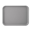 Kristallon Fast Food Polypropylene Rectangular Serving Tray 345 x 265 mm Grey Kristallon Fast Food Polypropylene Rectangular Serving Tray 345 x 265 mm Grey