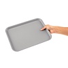 Kristallon Fast Food Polypropylene Rectangular Serving Tray 345 x 265 mm Grey Kristallon Fast Food Polypropylene Rectangular Serving Tray 345 x 265 mm Grey