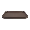 Kristallon Fast Food Polypropylene Rectangular Serving Tray 345 x 265 mm Brown