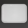 Kristallon Fast Food Polypropylene Rectangular Serving Tray 345 x 265 mm White Kristallon Fast Food Polypropylene Rectangular Serving Tray 345 x 265 mm White