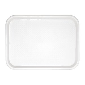 Kristallon Prostokątna taca do serwowania 415 x 305 mm z polipropylenu, biała