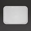 Kristallon Fast Food Polypropylene Rectangular Serving Tray 415 x 305 mm White
