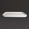Kristallon Fast Food Polypropylene Rectangular Serving Tray 415 x 305 mm White