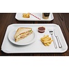 Kristallon Fast Food Polypropylene Rectangular Serving Tray 415 x 305 mm White