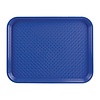 Kristallon Fast Food Polypropylene Rectangular Serving Tray 450 x 350 mm Blue