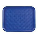 Kristallon Fast Food Polypropylene Rectangular Serving Tray 450 x 350 mm Blue