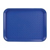 Kristallon Fast Food Polypropylene Rectangular Serving Tray 450 x 350 mm Blue