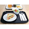 Kristallon Fast Food Polypropylene Rectangular Serving Tray 450 x 350 mm Black