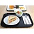 Kristallon Fast Food Polypropylene Rectangular Serving Tray 450 x 350 mm Black
