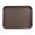 Kristallon Fast Food Polypropylene Rectangular Serving Tray 450 x 350 mm Brown