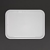 Kristallon Fast Food Polypropylene Rectangular Serving Tray 450 x 350 mm White