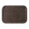 Roltex Fast Food Melamine Rectangular Serving Tray 375 x 265 mm Brown