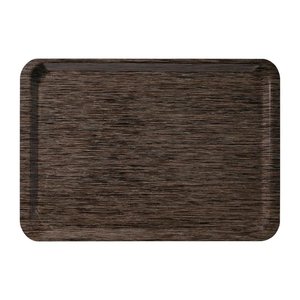 Roltex Prostokątna taca do serwowania 530 x 370 mm z melaminy, brązowa