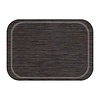Roltex Fast Food Melamine Rectangular Non-Slip Serving Tray 375 x 265 mm Brown