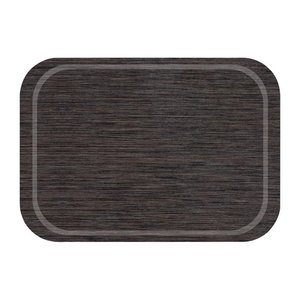 Roltex Fast Food Melamine Rectangular Non-Slip Serving Tray 375 x 265 mm Brown