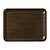 Roltex Melamine Rectangular Non-Slip Serving Tray 430 x 330 mm Brown