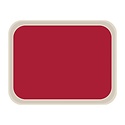 Roltex Laminated Polyester Rectangular Serving Tray 470 x 360 mm Red