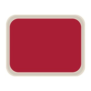 Roltex Prostokątna taca do serwowania 470 x 360 mm z laminowanego poliesteru, czerwona