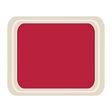 Roltex Laminated Polyester Rectangular Serving Tray 420 x 320 mm Red