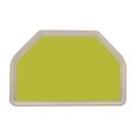 Roltex Polyester Trapezoidal Serving Tray 265 x 375 mm Green