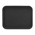 Roltex Polypropylene Rectangular Serving Tray 435 x 310 mm with Handles Black
