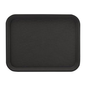Roltex Polypropylene Rectangular Serving Tray 435 x 310 mm with Handles Black