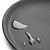 Kristallon Polypropylene Round Non-Slip Serving Tray Ø 356 mm Black