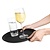 Kristallon Polypropylene Round Non-Slip Serving Tray Ø 356 mm Black