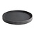 Kristallon Polypropylene Round Non-Slip Serving Tray Ø 406 mm Black