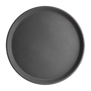 Kristallon Glass Fibre Round Non-Slip Serving Tray Ø 356 mm Black Kristallon Glass Fibre Round Non-Slip Serving Tray Ø 356 mm Black