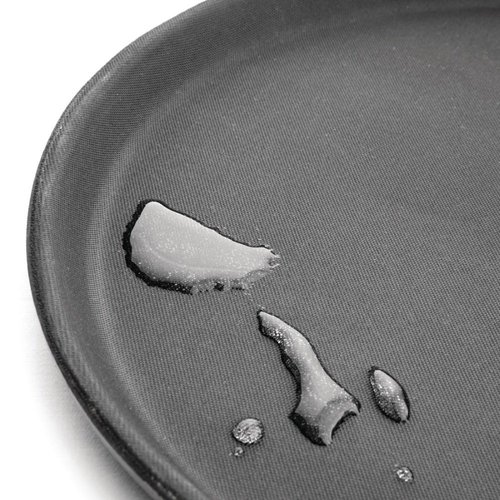 Kristallon Glass Fibre Round Non-Slip Serving Tray Ø 406 mm Black