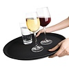 Kristallon Glass Fibre Round Non-Slip Serving Tray Ø 406 mm Black