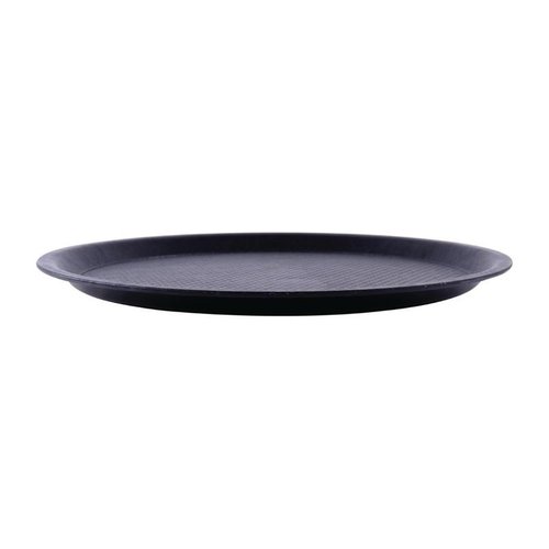 Roltex Plastic Round Non-Slip Serving Tray Ø 380 mm Black Roltex Plastic Round Non-Slip Serving Tray Ø 380 mm Black