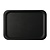 Roltex Plastic Rectangular Non-Slip Serving Tray 420 x 300 mm Black