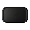 Roltex Plastic Rectangular Non-Slip Serving Tray 630 x 390 mm Black