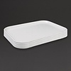 Kristallon Glass Fibre Rectangular Canteen Tray 457 x 356 mm White