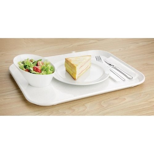 Kristallon Glass Fibre Rectangular Canteen Tray 457 x 356 mm White