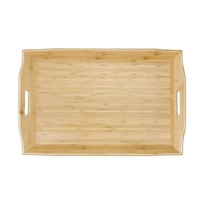 Olympia Bamboo Rectangular Serving Tray 584 x 381 mm with Handles Beige Olympia Bamboo Rectangular Serving Tray 584 x 381 mm with Handles Beige