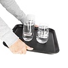 Kristallon Polypropylene Rectangular Non-Slip Serving Tray 458 x 356 mm Black