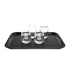 Kristallon Polypropylene Rectangular Non-Slip Serving Tray 458 x 356 mm Black