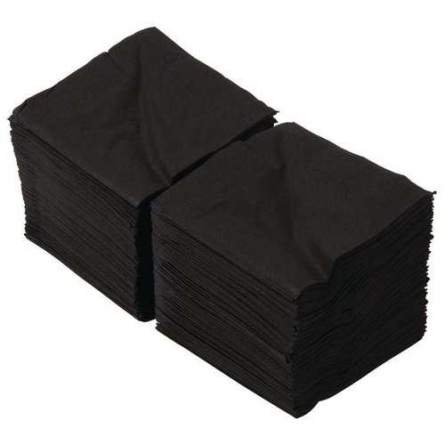 XXLselect Cocktail Napkins Black 250mm (Pack of 2000) XXLselect Cocktail Napkins Black 250mm (Pack of 2000)