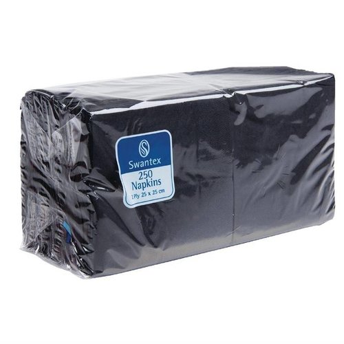 XXLselect Cocktail Napkins Black 250mm (Pack of 2000) XXLselect Cocktail Napkins Black 250mm (Pack of 2000)