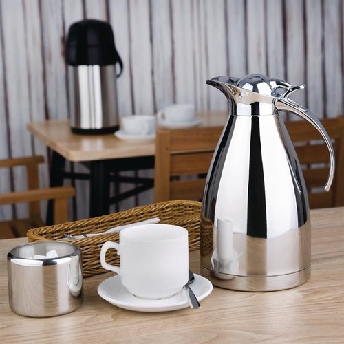 Olympia Stainless Steel Insulated Jug 1,5 L with Chrome Lid Olympia Stainless Steel Insulated Jug 1,5 L with Chrome Lid